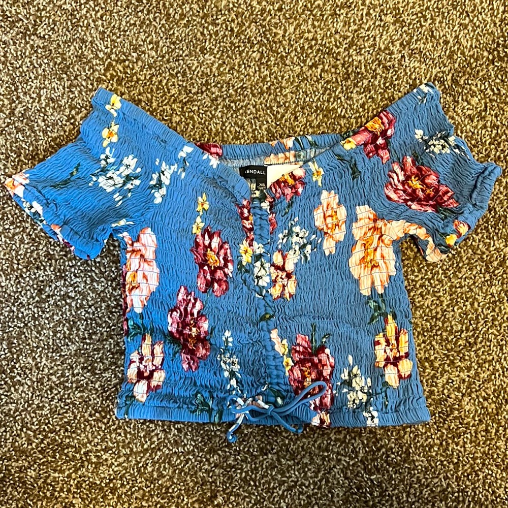 off the shoulder crop top
